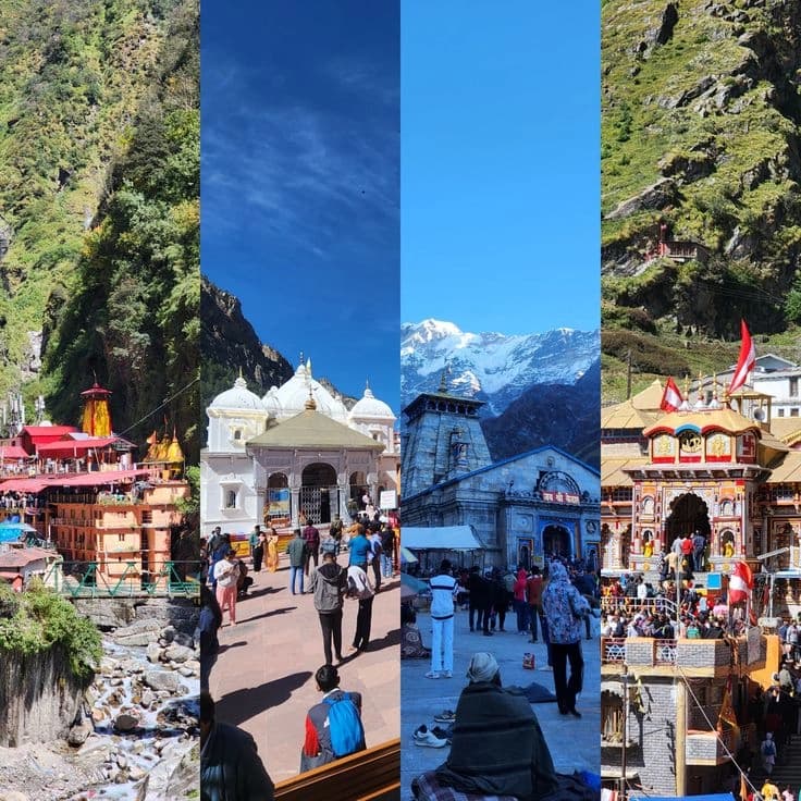 चारधाम: यमुनोत्री, गंगोत्री, केदारनाथ और बद्रीनाथ